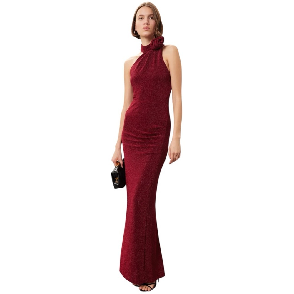 Elegant One Shoulder Red Dress